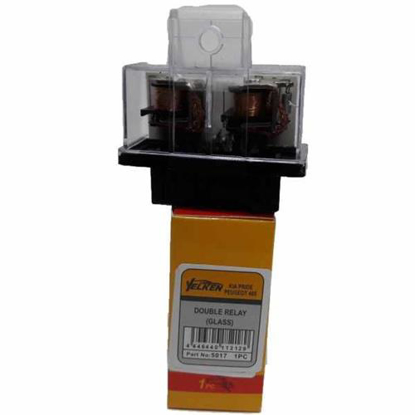 تصویر از رله دوبل شیشه ایی چراغدار آمپر بالا YELKEN