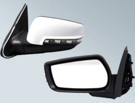 تصویر از آینه راهنمادارسوکت جدیدسفید چپ پارس الکا