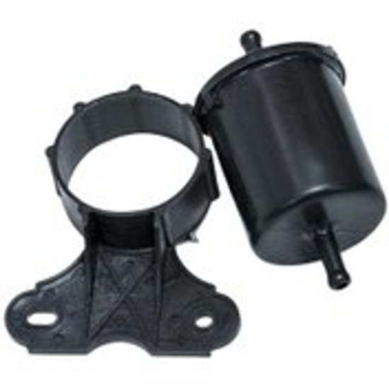 تصویر از صافی بنزین دو سر صاف پراید با براکت KAPLAN